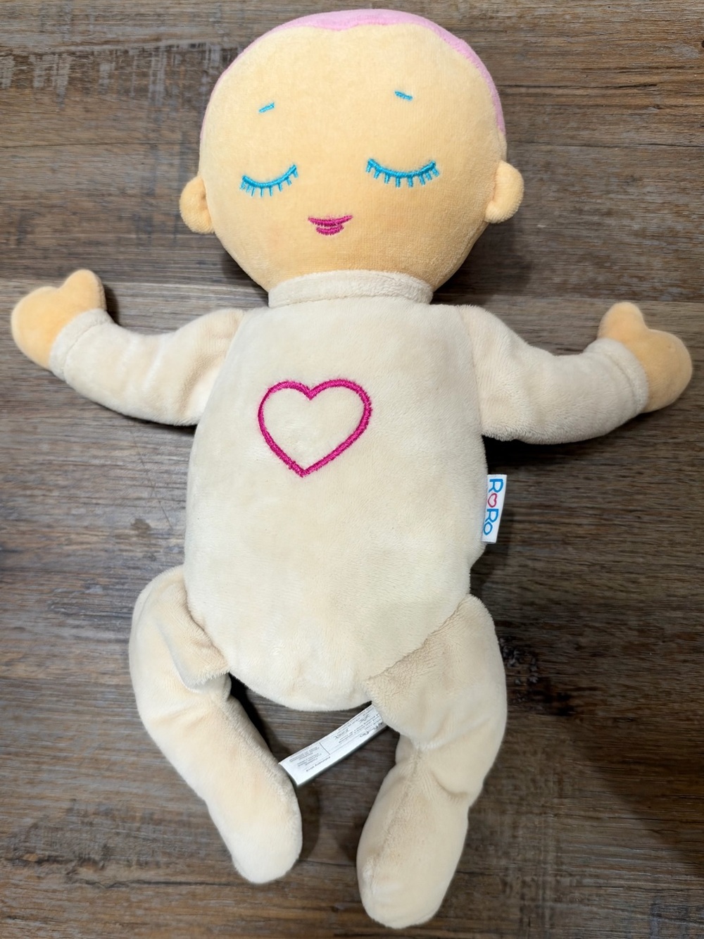 Lulla Doll by RoRo, a plush sleep aid w/battery operated soothing noise box